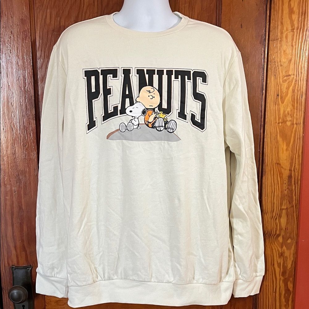 Peanuts Cream Sweatshirt Sz XL